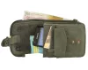 Greenburry vadászzöld bőr cipzáras övtáska 13,5 x 10,5 cm