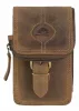 Greenburry bőr cipzáras övtáska 11,5 x 17 x 7,5 cm