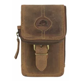 Greenburry bőr cipzáras övtáska 11,5 x 17 x 7,5 cm