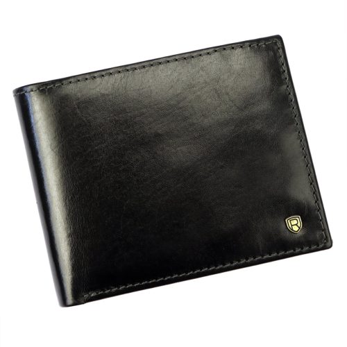 Rovicky N61-RVT RFID fekete férfi bőr pénztárca 12.5 x 9.5 x 2.5 cm