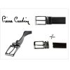 Pierre Cardin FWJX5 kék-fekete forgatható férfi bőr öv 120 x 3.5 cm