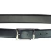 Pierre Cardin FWJX5 kék-fekete forgatható férfi bőr öv 120 x 3.5 cm