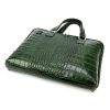 Camilla 777 CROCO zöld női bőr laptoptáska 40 x 31 x 6 cm