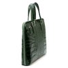 Camilla 777 CROCO zöld női bőr laptoptáska 40 x 31 x 6 cm