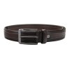 Pierre Cardin GF 9005 barna férfi marhabőr öv 3.5 cm
