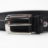 Pierre Cardin VNG 097 GF fekete férfi marhabőr öv 3 cm
