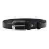 Pierre Cardin VNG 097 GF fekete férfi marhabőr öv 3 cm
