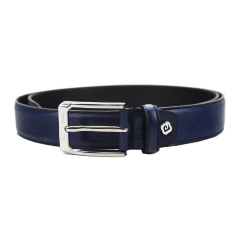 Pierre Cardin GF 9014 kék férfi marhabőr öv 3.3 cm