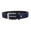 Pierre Cardin GF 9014 kék férfi marhabőr öv 3.3 cm