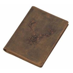 Greenburry bőr útlevéltartó szarvas mintával
