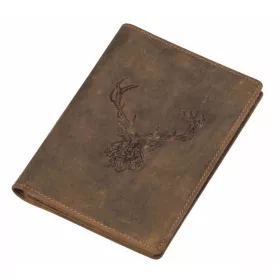 Greenburry bőr útlevéltartó szarvas mintával