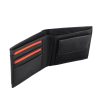 Pierre Cardin TILAK32 8805 fekete-piros férfi bőr pénztárca 12 x 9 cm