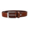 Pierre Cardin GF 9014 barna férfi marhabőr öv 3.3 cm