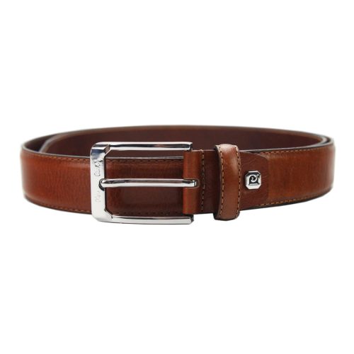 Pierre Cardin GF 9014 barna férfi marhabőr öv 3.3 cm