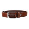 Pierre Cardin GF 9014 barna férfi marhabőr öv 3.3 cm