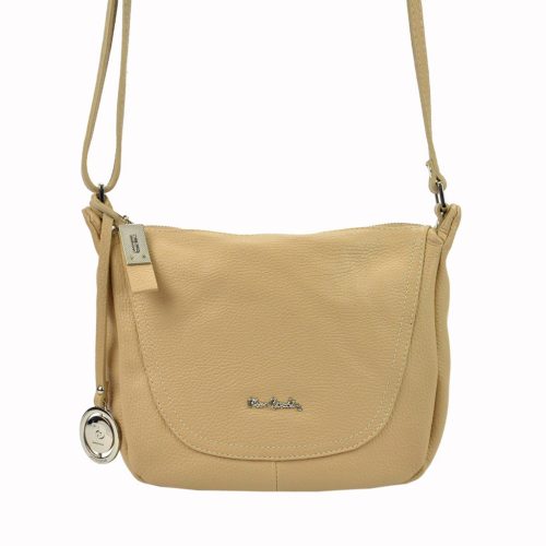Pierre Cardin FRZ 1721 homok női bőr válltáska, oldaltáska 26 x 22 x 12 cm