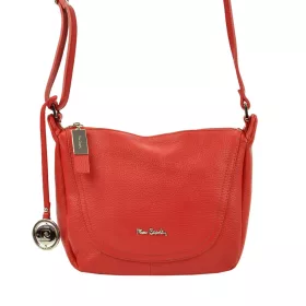   Pierre Cardin FRZ 1721 piros női bőr válltáska, oldaltáska 26 x 22 x 12 cm