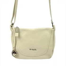   Pierre Cardin FRZ 1721 krém női bőr válltáska, oldaltáska 26 x 22 x 12 cm