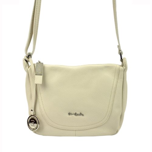 Pierre Cardin FRZ 1721 krém női bőr válltáska, oldaltáska 26 x 22 x 12 cm