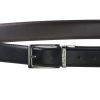 Pierre Cardin FWJX5 fekete-barna forgatható férfi bőr öv 3.5 cm