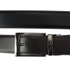 Pierre Cardin FWJX5 fekete-barna forgatható férfi bőr öv 3.5 cm