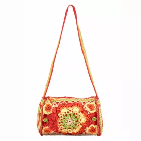  Lookat LK-LG19153 női kötött piros válltáska 22 x 13 x 13 cm