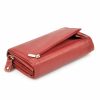 Money Kepper 12135 RFID piros női marhabőr pénztárca 15.5 x 9.5 x 4 cm