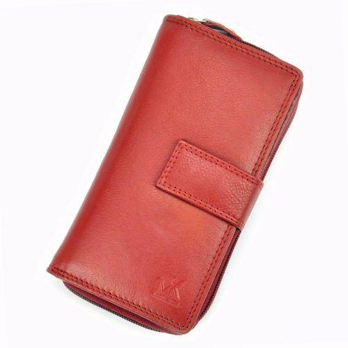 Money Kepper 12140 RFID piros női marhabőr pénztárca 9.5 x 17 x 4 cm