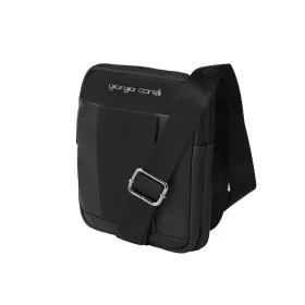   Giorgio Carelli férfi, bőr, kisméretű, fekete oldaltáska