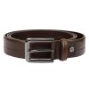 Pierre Cardin GF 8004 barna marhabőr öv 3.5 cm