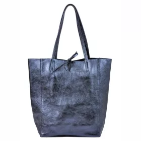   Patrizia 419-013-02 MET kék női bőr kézitáska, shopper 37 x 38 x 13 cm