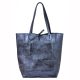 Patrizia 419-013-02 MET kék női bőr kézitáska, shopper 37 x 38 x 13 cm