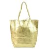 Patrizia 419-013-02 MET arany női bőr válltáska, shopper táska 37 x 38 x 13 cm