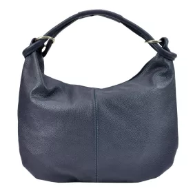   Serena 69 navy kék női bőr kézitáska, válltáska 41 x 29 x 15 cm