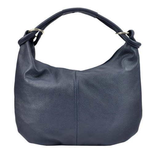 Serena 69 navy kék női bőr kézitáska, válltáska 41 x 29 x 15 cm