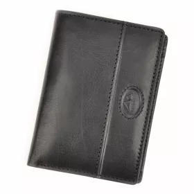   EL FORREST 914-61 RFID férfi fekete bőr pénztárca 9 x 12.5 x 2.5 cm