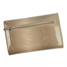   Patrizia FF-112 női, mintás bézs színű bőr pénztárca, RFID 15 × 9,5 cm
