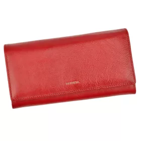   PATRIZIA IT-100 RFID piros női bőr pénztárca 18.5 x 10 x 3.7 cm