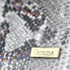 PATRIZIA SN-100 RFID szürke kígyóbőr mintás női bőr pénztárca 18.5 x 9.5 x 4 cm 