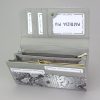 PATRIZIA SN-100 RFID szürke kígyóbőr mintás női bőr pénztárca 18.5 x 9.5 x 4 cm 