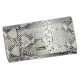 PATRIZIA SN-102 RFID szürke kígyóbőr mintás női bőr pénztárca 18.5 x 10 x 4 cm