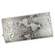 PATRIZIA SN-106 RFID szürke kígyóbőr mintás női bőr pénztárca 19 x 10 x 4 cm