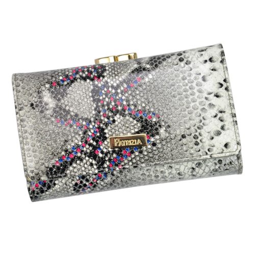 PATRIZIA SN-108 RFID szürke női bőr pénztárca 14.5 x 9 x 3.5 cm