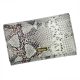 PATRIZIA SN-112 RFID szürke kígyóbőr mintás női bőr pénztárca 15.5 x 10 x 4 cm