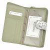 PATRIZIA SN-116 RFID szürke-pink kígyóbőr mintás női bőr pénztárca 9.5 x 16.5 x 3.5 cm