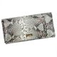 PATRIZIA SN-122 RFID szürke kígyóbőr mintás női bőr pénztárca 19.5 x 10 x 4 cm