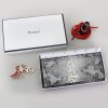 PATRIZIA SN-122 RFID szürke kígyóbőr mintás női bőr pénztárca 19.5 x 10 x 4 cm
