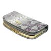 PATRIZIA SN-123 RFID szürke-pink kígyóbőr mintás női bőr pénztárca 18.5 x 10 x 3.5 cm