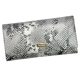PATRIZIA SNR-100 RFID szürke kígyóbőr mintás női bőr pénztárca 18.5 x 9.5 x 4 cm