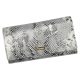 PATRIZIA SNR-102 RFID szürke kígyóbőr mintás női bőr pénztárca 18.5 x 10 x 4 cm